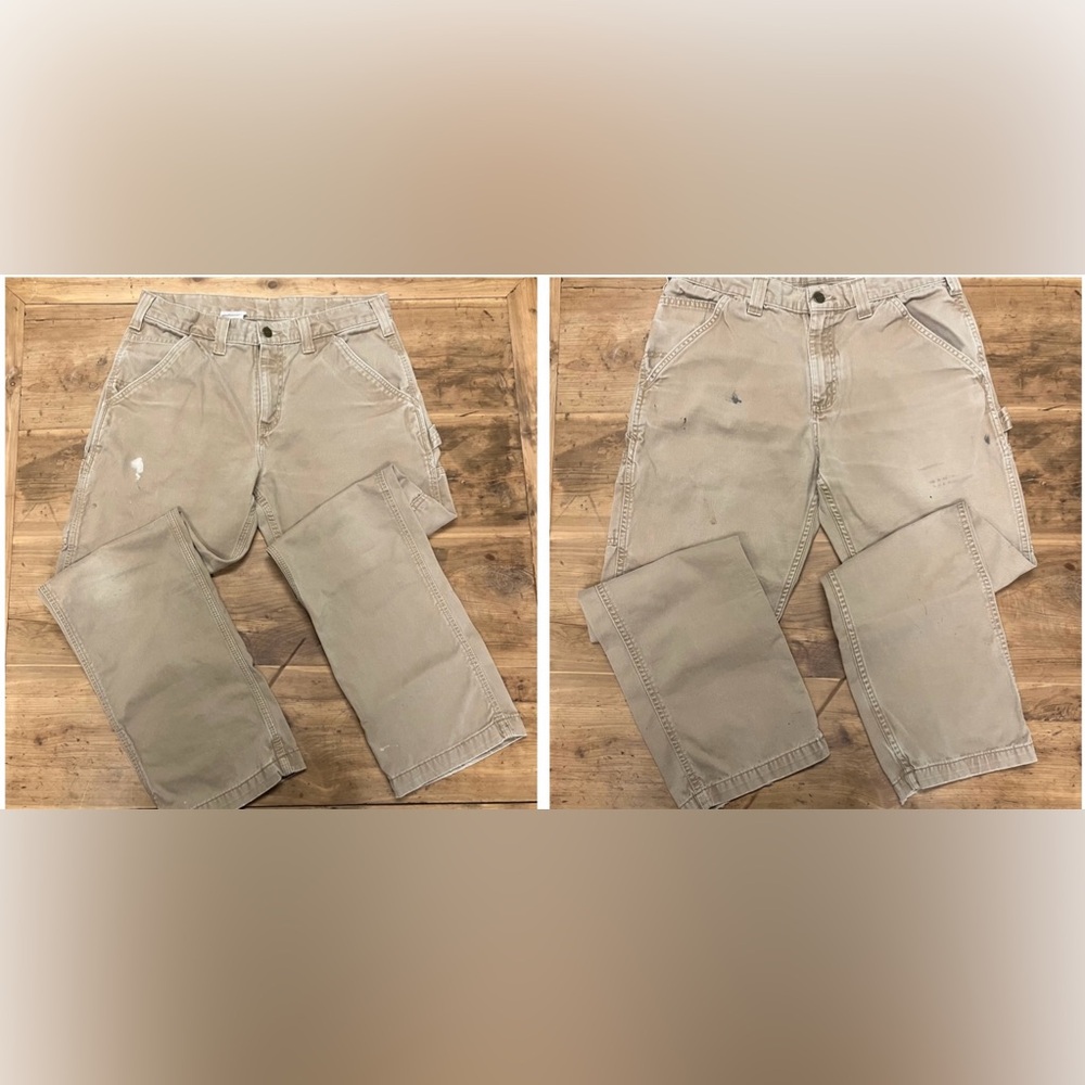 Carhartt Men's Khaki Relaxed Fit Pants